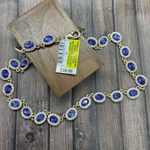 Charter Club Necklace Blue Tanzanite Color NWT